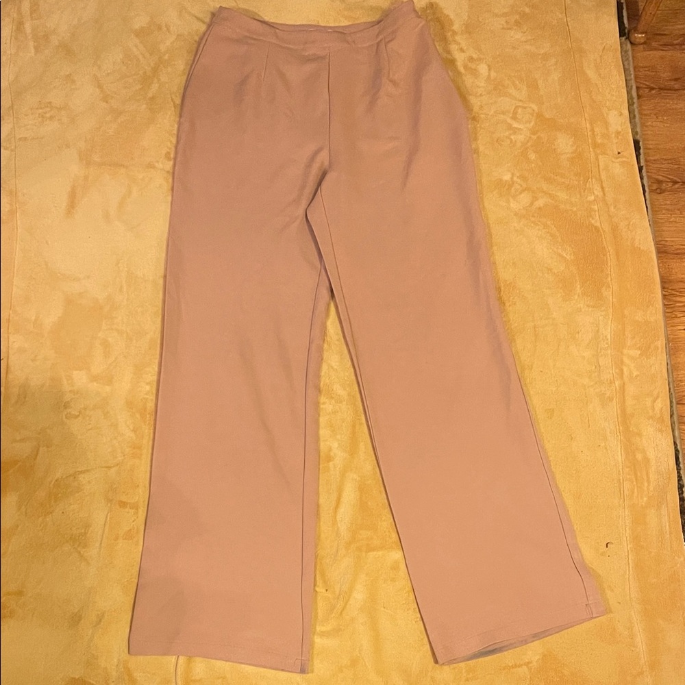 Fashion Nova Blush Pink Wide Leg Pants